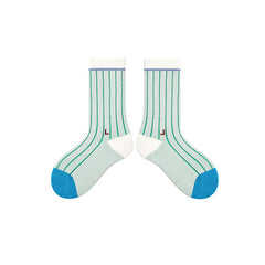 4-Pack Kids Crew Socks Combed Cotton Breathable Sweat-absorbent