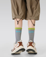 4-Pack Kids Crew Socks Combed Cotton Breathable Sweat-absorbent