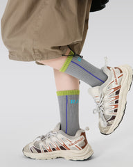 4-Pack Kids Crew Socks Combed Cotton Breathable Sweat-absorbent