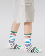 4-Pack Kids Crew Socks Combed Cotton Breathable Sweat-absorbent