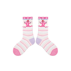 4-Pack Magic Star Bunny Series Kids Socks Thin Mesh Cotton Crew Socks