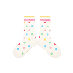 4-Pack Mushroom Bunny Series Kids Girls Cute Versatile Cotton Crew Socks