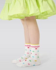 4-Pack Mushroom Bunny Series Kids Girls Cute Versatile Cotton Crew Socks