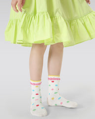 4-Pack Mushroom Bunny Series Kids Girls Cute Versatile Cotton Crew Socks