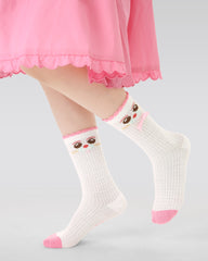 4-Pack Rainbow Bunny Series Kids Socks Thin Mesh Cute Girls Socks