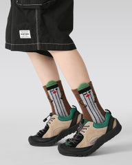 4-Pack Space Notes Half Velvet Kids Socks Cozy Soft Coral Fleece Crew