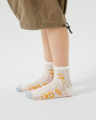 4-팩 키즈 코튼 앵클 양말 스트라이프 스토리 통기성 스트라이프 캐주얼