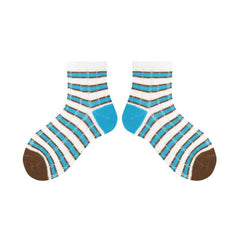 4-Pack Kids Cotton Ankle Socks Striped Story Breathable Stripe Casual