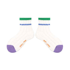 4-Pack Kids Cotton Ankle Socks Striped Story Breathable Stripe Casual