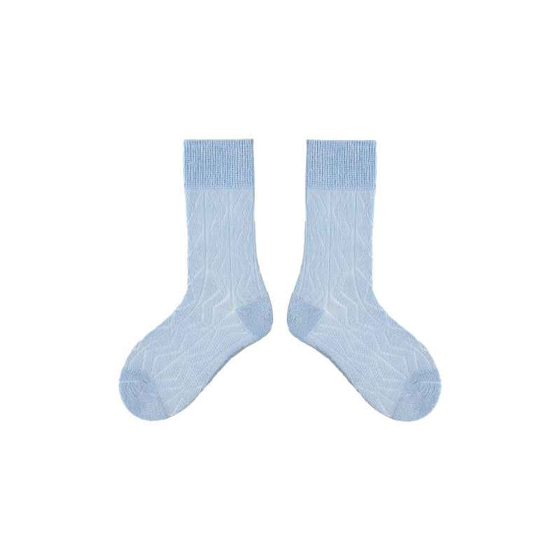 4-Pack Kids Cotton Crew Socks Colorful Mesh Casual