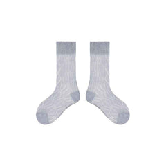 4-Pack Kids Cotton Crew Socks Colorful Mesh Casual