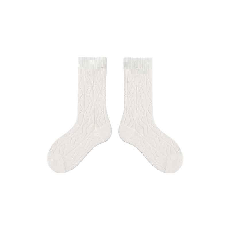 4-Pack Kids Cotton Crew Socks Colorful Mesh Casual