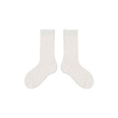 4-Pack Kids Cotton Crew Socks Colorful Mesh Casual