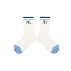 4 Pack Weekend Puppy Series Kids Socks Seamless Combed Cotton