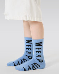 4 Pack Weekend Puppy Series Kids Socks Seamless Combed Cotton