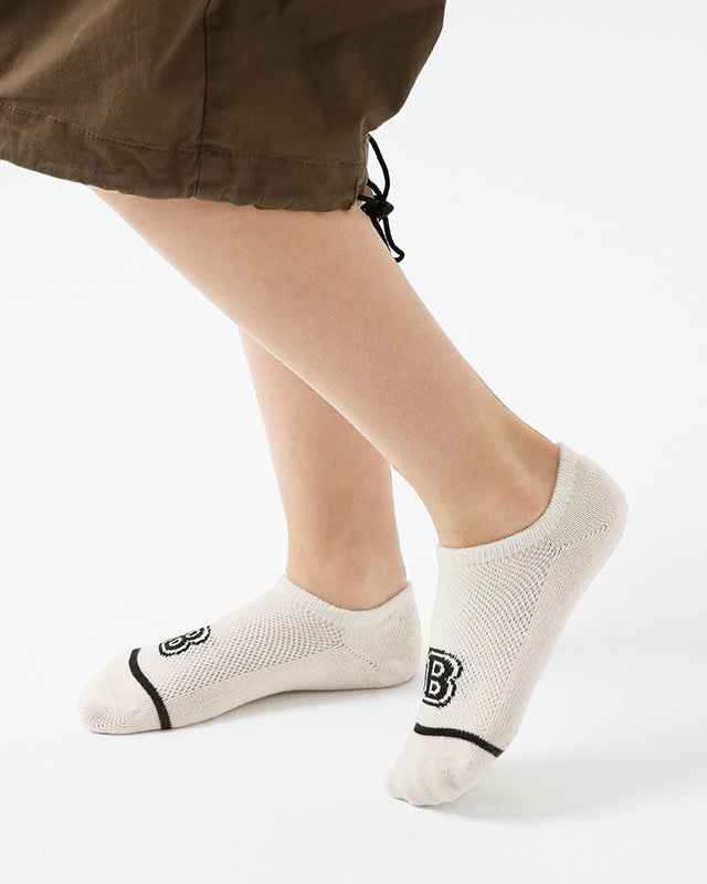 5-Pack Kids Cotton No Show Socks Baseball Cubs Letter Cute Casual