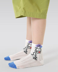 5-Pack Baseball Party Series Kids Mesh Socks Cartoon Cotton Socks