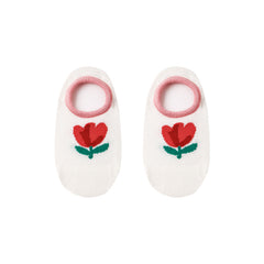 5-Pack Kids Cotton No Show Socks Cherry Bunny Letter Casual