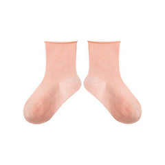 5-Pack Kids Cotton Ankle Socks Solid Color Mesh Casual