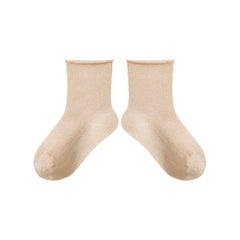 5-Pack Kids Cotton Ankle Socks Solid Color Mesh Casual