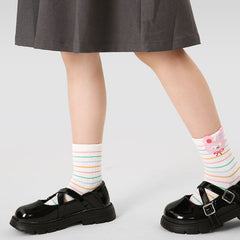 5-Pack Kids Cotton Ankle Socks Colorful Winter Bow Cute Casual