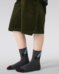 5-팩 쿨 레오파드 테리 키즈 양말 두꺼운 따뜻한 면 크루 양말