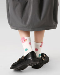 5-Pack Kids Cotton Ankle Socks Cute Bunny Bow Cute Casual