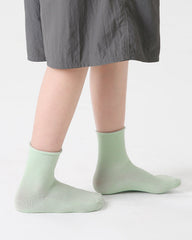 5-Pack Kids Cotton Ankle Socks Morandi Color Mesh Casual