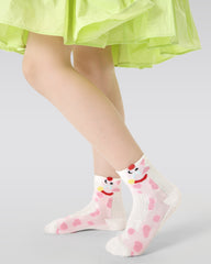 5-Pack Fleck Bunny Series Kids Cotton Socks Ankle Socks Thin Breathable Socks