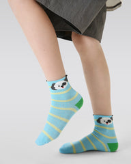 5-Pack Forest Friendship Series Kids Socks Cute Casual Cotton Socks for Boys