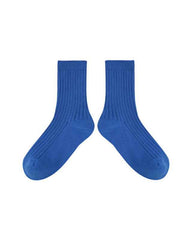 5-Pack Kids Cotton Crew Socks Solid Color Casual