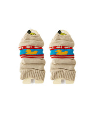 Women Retro Thermal Sock Covers Cozy Wool Knit Warm Leg Warmers