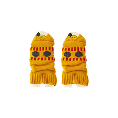 Women Retro Thermal Sock Covers Cozy Wool Knit Warm Cute Leg Warmers