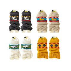 Women Retro Thermal Sock Covers Cozy Wool Knit Warm Cute Leg Warmers