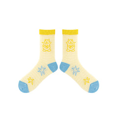 3팩 캐주얼 다용도 면 크루 삭스 여성용 편안하고 귀여운 다채로운 색상