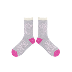 3팩 캐주얼 다용도 면 크루 삭스 여성용 편안하고 귀여운 다채로운 색상