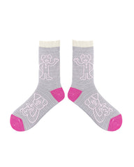 면 크루 여성 양말 얇고 통기성 좋은 귀엽고 다채로운 캐주얼 다용도