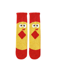 Women New Year Fuzzy Crew Socks Warm Soft Fluffy Cozy Microfiber