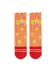 Women New Year Fuzzy Crew Socks Warm Soft Fluffy Cozy Microfiber