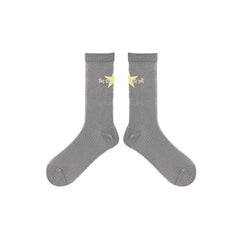 3-팩 샤이닝 스타 시리즈 여성 메쉬 양말 귀여운 캐주얼 크루 양말