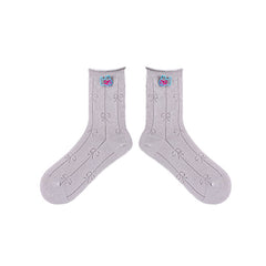 3팩 스위트 드림 시리즈 코튼 크루 삭스 디자인 패션 캐주얼 크루 삭스