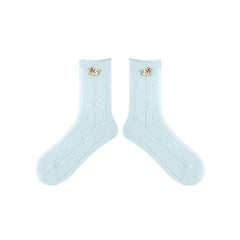 3팩 스위트 드림 시리즈 코튼 크루 삭스 디자인 패션 캐주얼 크루 삭스