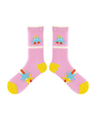 Traffic Light Series Cute Socks Women Crew Cotton Comfort