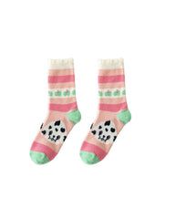 レディース クルー ソックス リトルモンスターシリーズ 厚手 暖かい ソフト コージー ソックス