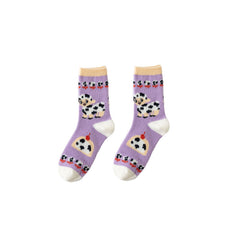 선물 박스 세트 여성용 보온 양말 리틀 몬스터 시리즈 두껍고 따뜻하며 부드럽고 포근한 양말