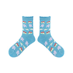 3-Pack Sweet Berries Series Women Cute Casual Crew Cotton Socks