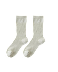 여성용 스위트 리본 프린트 루즈 삭스 크루 양말 통기성 메쉬 편안한 심리스