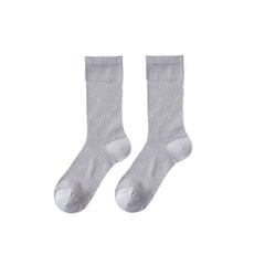 여성용 스위트 리본 프린트 루즈 삭스 크루 양말 통기성 메쉬 편안한 심리스