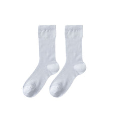 여성용 스위트 리본 프린트 루즈 삭스 크루 양말 통기성 메쉬 편안한 심리스