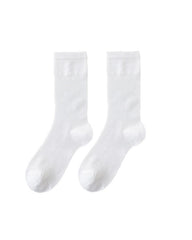 여성용 스위트 리본 프린트 루즈 삭스 크루 양말 통기성 메쉬 편안한 심리스